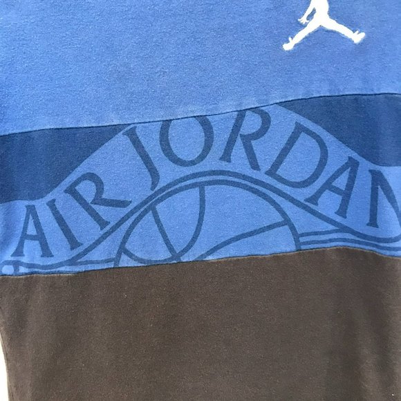 Nike Air Jordan Kids Size 5-6 Years Short Sleeve Pullover Crew Neck Tee Blue - Picture 5 of 7